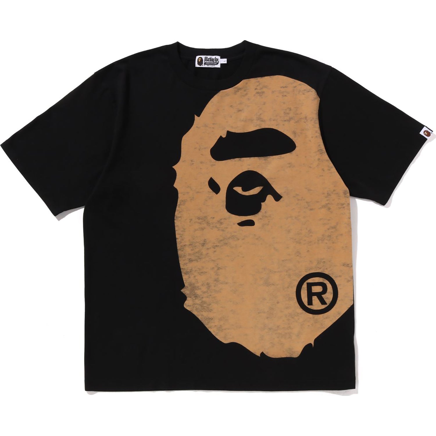 BLEACHED BIG APE HEAD RELAXED FIT TEE MENS