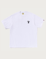 BAPE MENS ONE POINT APE HEAD COLLEGE RELAXED FIT T-SHIRT