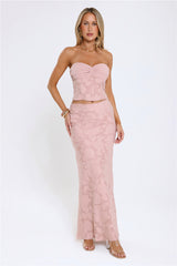 Warm As Honey Strapless Top Pink