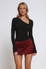 BASE Form Luxe Knit Worn Well Long Sleeve Top Black