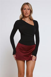 BASE Form Luxe Knit Worn Well Long Sleeve Top Black