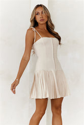 Daytime Dreaming Mini Dress Oatmeal