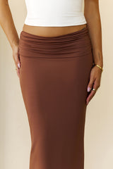 BASE Contour Outfit Icon Maxi Skirt Chocolate