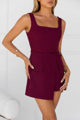 Power Hour Romper Burgundy