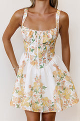 Secret Stem Mini Dress Orange