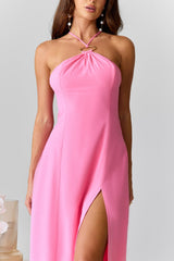 She's Captivating Midi Dress Pink