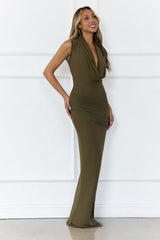 Vanity Nights Maxi Dress Olive