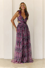 Whisper Lane Maxi Dress Burgundy