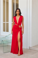 Radiant Beauty Maxi Dress Red