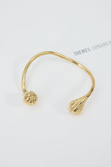 Modern Girl Cuff Bracelet Gold