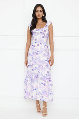 Midnight Magnolia Maxi Dress Purple