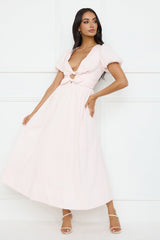 Peach Fizz Maxi Dress Pink