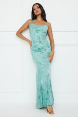 Nocturnal Luxe Maxi Dress Sage