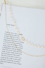 Washed Up Freshwater Pearl Necklace Gold