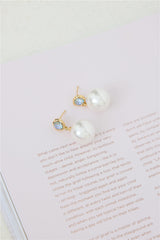 Ocean Water Earrings Gold