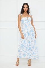 Sizzle And Stun Maxi Dress Blue