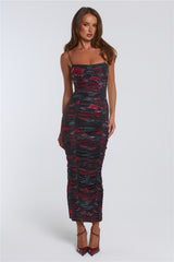 Beloved Kisses Bodycon Maxi Dress Black