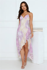 On Screen Romance Maxi Dress Purple
