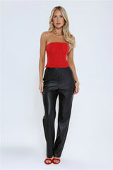 Pop Of Pretty Strapless Corset Top Cherry