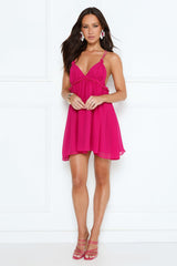 Mimosa Mornings Mini Dress Magenta