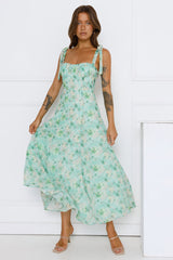 Meadow Song Maxi Dress Green