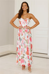 Roses All Day Strapless Maxi Dress Floral