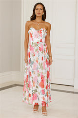 Roses All Day Strapless Maxi Dress Floral