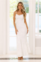 Nocturnal Luxe Maxi Dress White