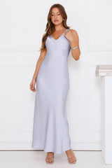 Headliner Energy Satin Maxi Dress Blue