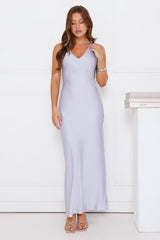 Headliner Energy Satin Maxi Dress Blue
