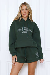 BASE Slip On Emblem Hoodie Green