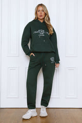 BASE Slip On Emblem Hoodie Green