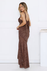 Enchanted Empire Maxi Dress Brown