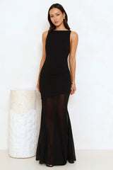 Modern Art Maxi Dress Black
