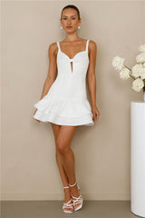 Majestic Silhouette Mini Dress White