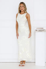 Vibe To It Mesh Maxi Dress Yellow