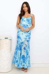 Stars Before Sunrise Maxi Dress Blue