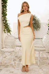 Dandelion Drift Off Shoulder Maxi Dress Yellow
