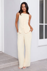 Structure Tailored Vest Top Lemon