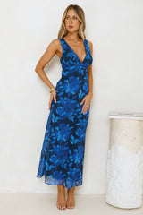 Let's Twirl Maxi Dress Blue