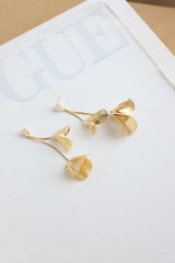 Petals In The Rain Earrings Gold