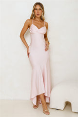 Modern Luxe Satin Maxi Dress Pink