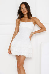 Softly Spun Mini Dress White