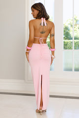 Midnight District Maxi Dress Pink