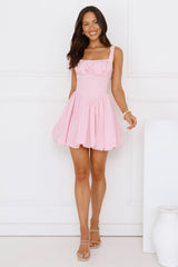 Dreamy Daze Bubble Mini Dress Pink