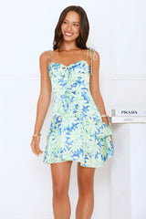 Soft But Spicy Mini Dress Blue