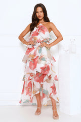 Spice Sands Halter Maxi Dress White