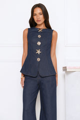 Sea You By The Sea Denim Set Navy