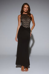 A Love Thing Lace Maxi Dress Black