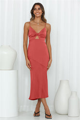 Athena Arriving Midi Dress Rose